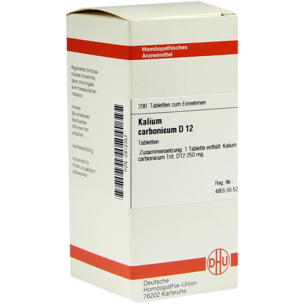 KALIUM CARBONICUM D 12 Tabletten 200 St Tabletten