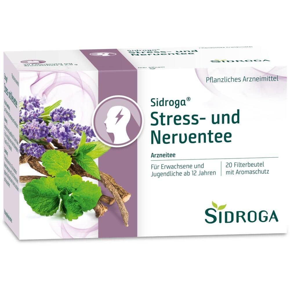 SIDROGA Stress- und Nerventee Filterbeutel 20X2.0 g Tee