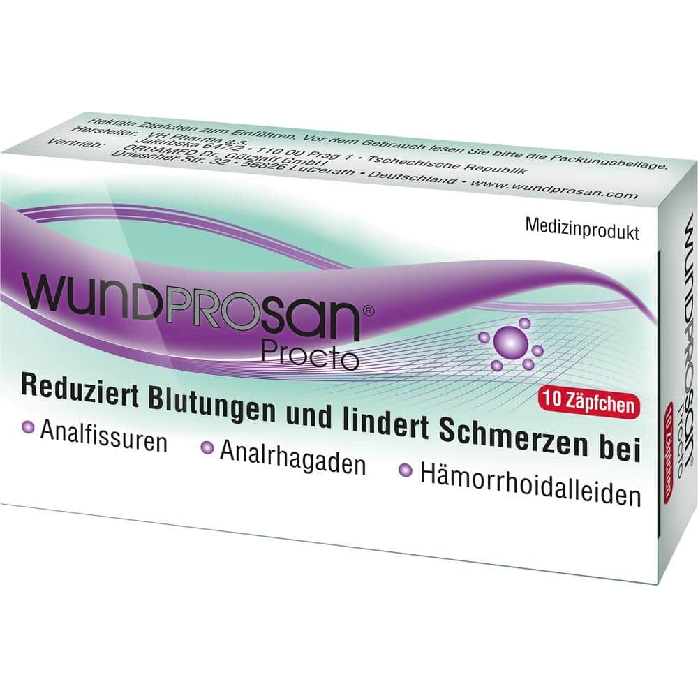 WUNDPROSAN Procto Suppositorien 10 St Suppositorien