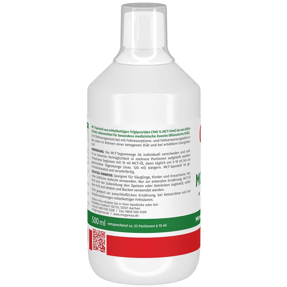 Mct 100% Rein Megamax Öl 500 ml Öl