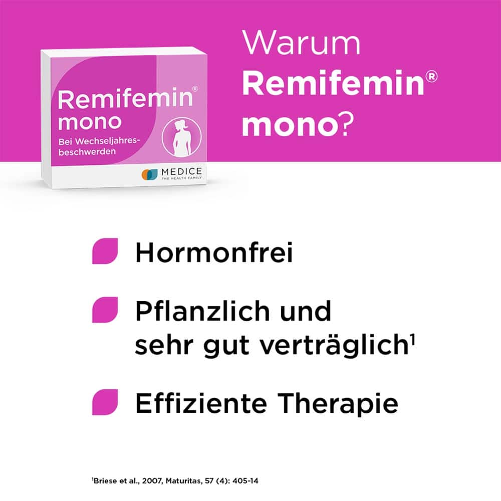 Remifemin mono bei Wechseljahresbeschwerden 30 St Tabletten