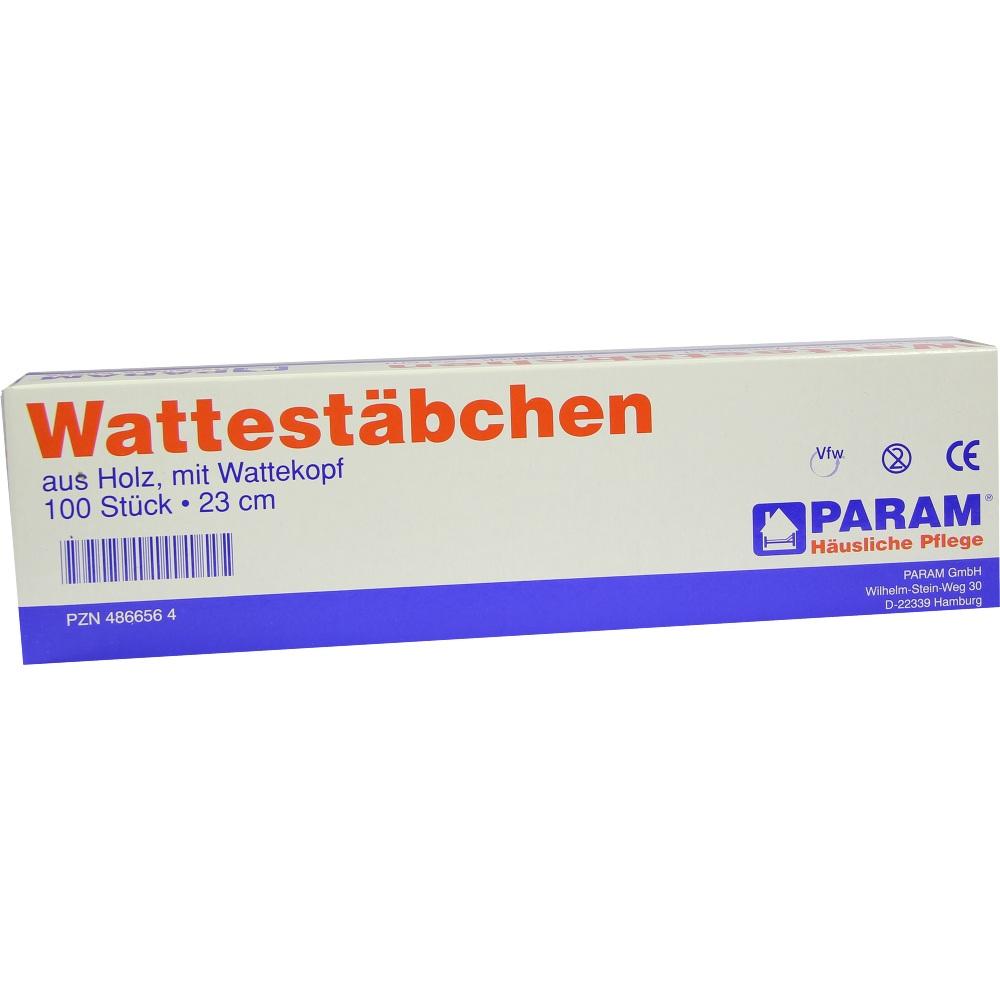 WATTESTAB m.Wattekopf 23 cm 100 St