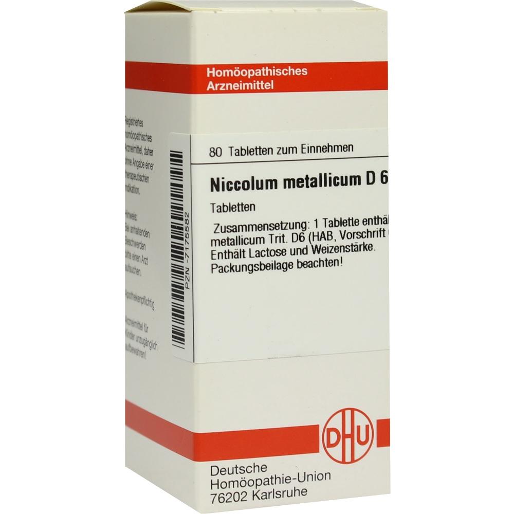 NICCOLUM METALLICUM D 6 Tabletten 80 St Tabletten