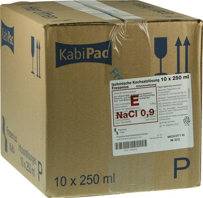 KOCHSALZLÖSUNG 0,9% Plastikfl.Fresenius 10X250 ml Infusionslösung