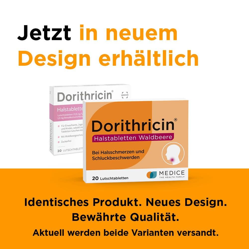 Dorithricin Waldbeere Lutschtabletten bei Halsschmerzen  20 St Lutschtabletten
