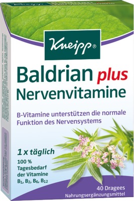 Kneipp Baldrian plus Nervenvitamine 40 St Dragees