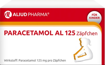 Paracetamol AL 125 Zäpfchen bei akuten Schmerzen und Fieber