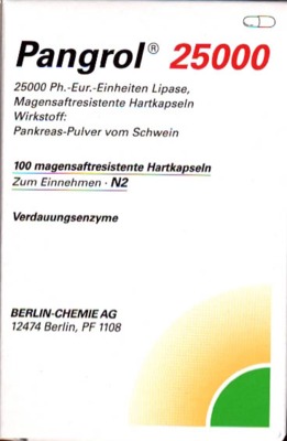 Pangrol 25000 100 St Hartkapseln mit magensaftresistent überzogenen Pellets