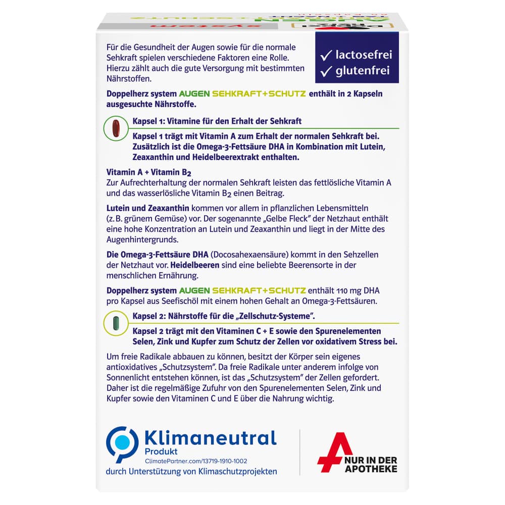 Doppelherz system AUGEN SEHKRAFT + SCHUTZ 60 St Kapseln