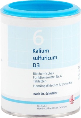 DHU Schüssler-Salz Nr. 6 Kalium sulfuricum D 3 Tabletten 1000 St Tabletten