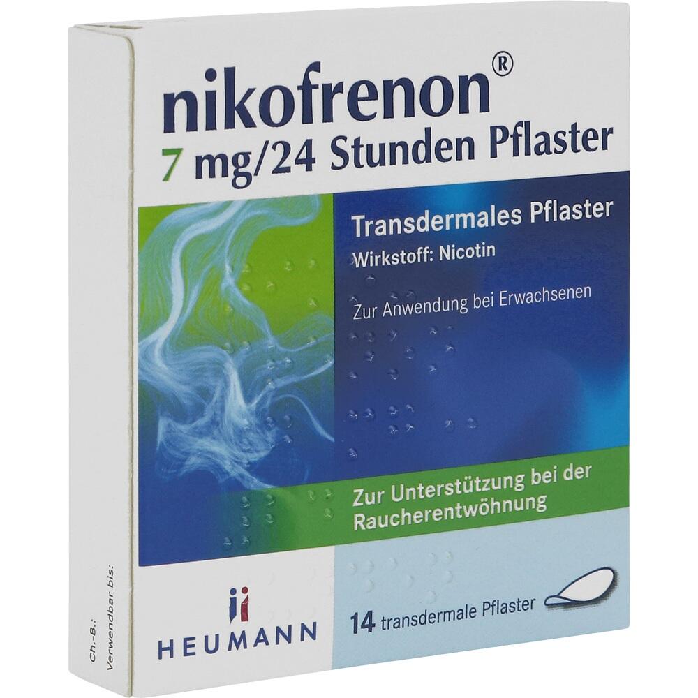 nikofrenon 7 mg/24 Stunden Pflaster, 14 St 14 St Pflaster transdermal