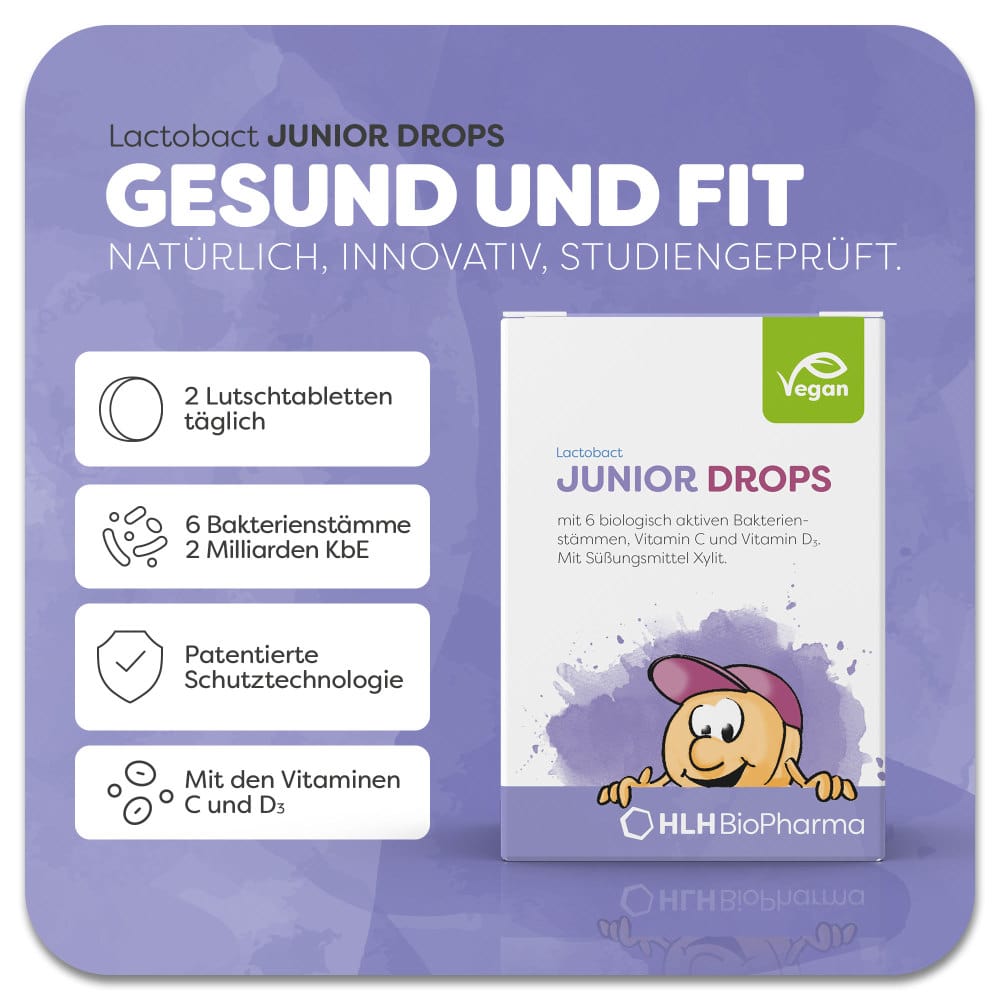 Lactobact Drops Junior+  60 St Lutschtabletten