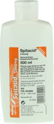 Spitacid Händedesinfektion 500 ml Lösung