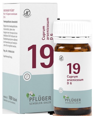 Schüßler-Salz Nr. 19 Cuprum arsenicosum D6 100 St Tabletten