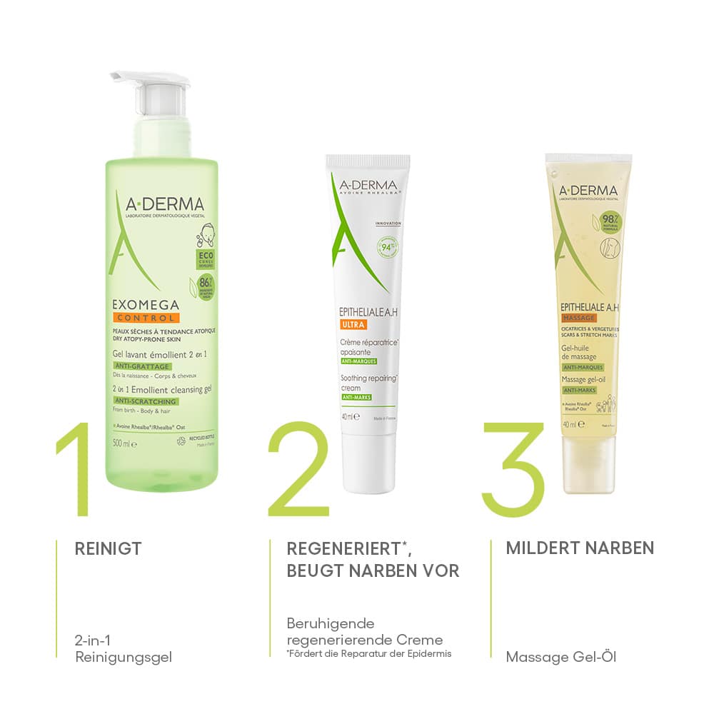 A-DERMA Massage Gel-Öl NARBENPFLEGE 40 ml Gel