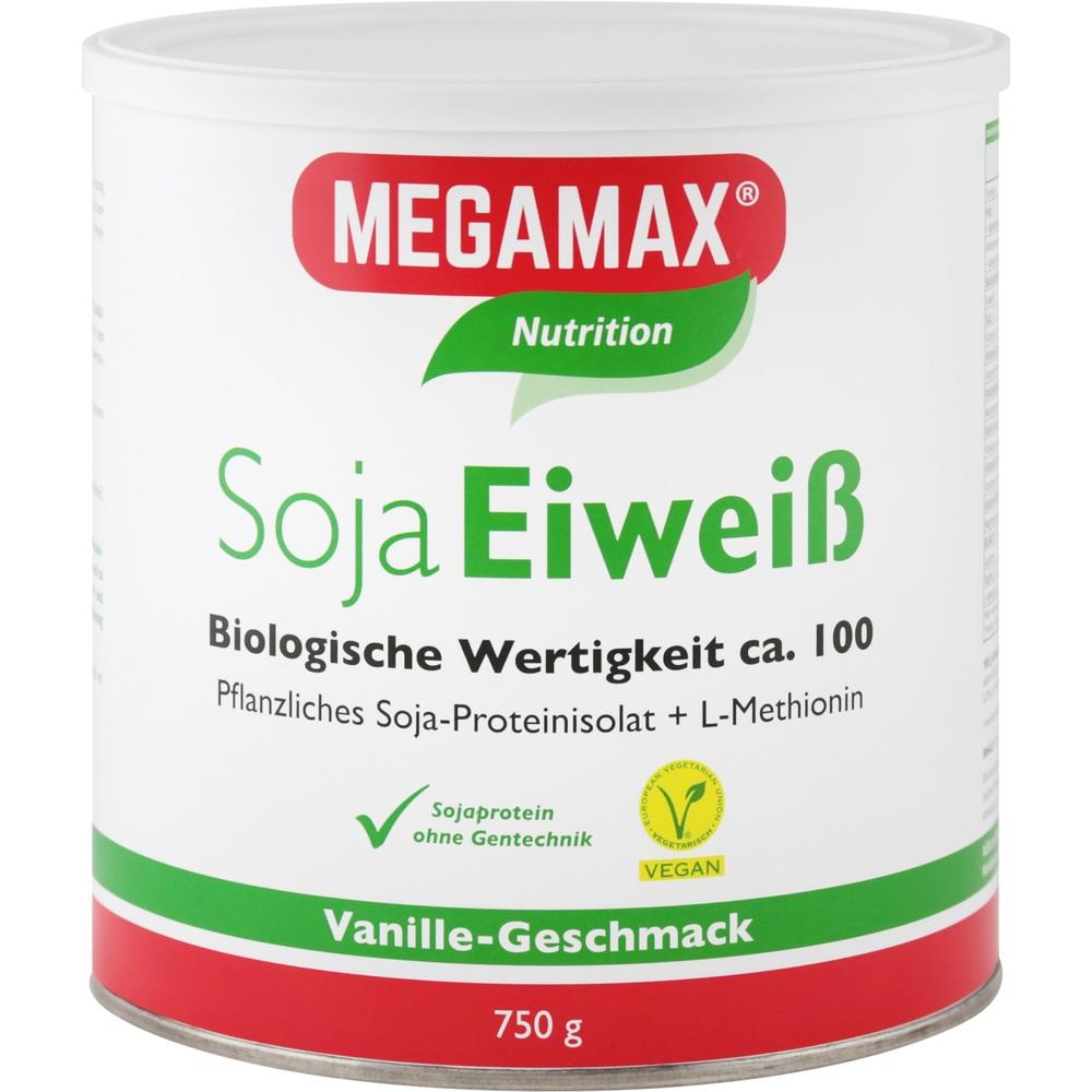 MEGAMAX Soja Eiweiß Vanille Pulver 750 g Pulver