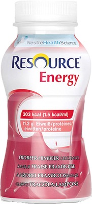 resource energy Erdbeer/Himbeer 4X200 ml Flüssigkeit