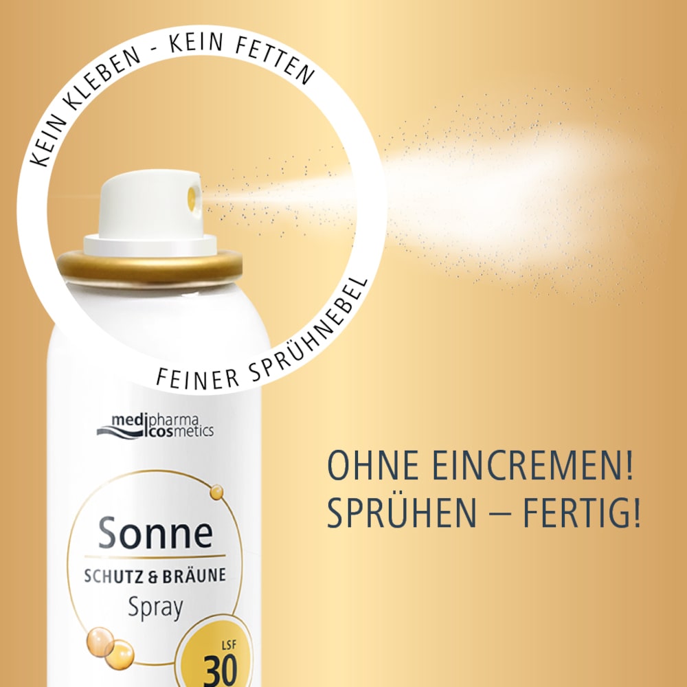 medipharma cosmetics Sonne SCHUTZ & BRÄUNE LSF 30 Aerosol-Spray 150 ml Spray