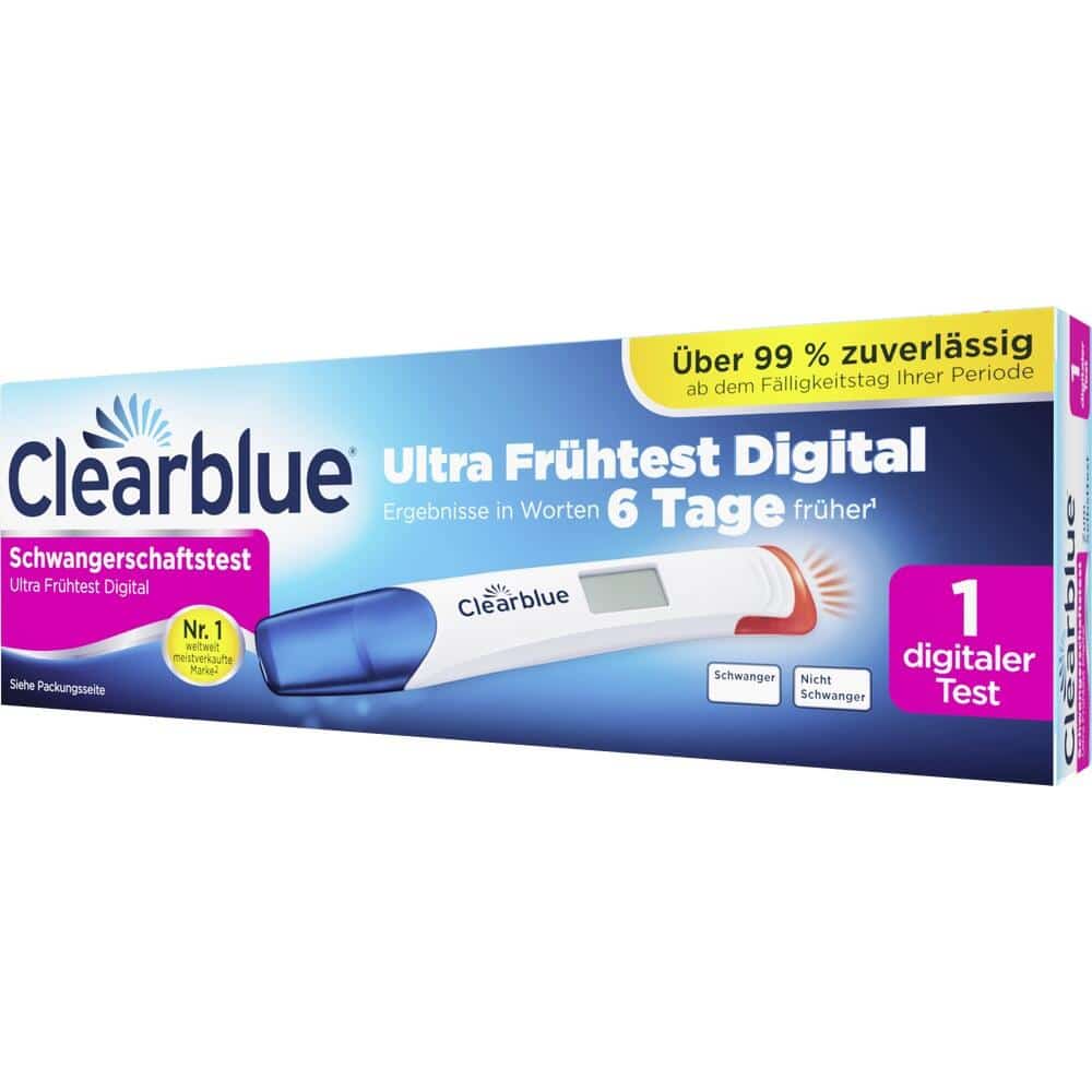 Clearblue Schwangerschaftstest Ultra Frühtest Digital 1 St Test