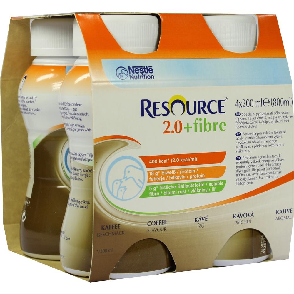 resource 2.0 + fibre Kaffee 4X200 ml Flüssigkeit