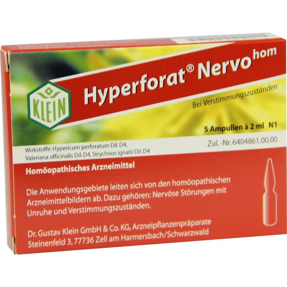 HYPERFORAT Nervohom Injektionslösung 5X2 ml Injektionslösung