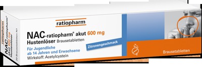 NAC-ratiopharm akut 600 mg Hustenlöser 10 St Brausetabletten