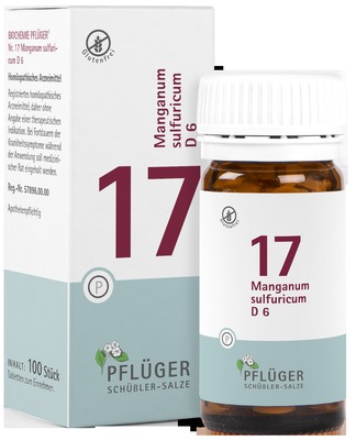 Schüßler-Salz Nr. 17 Manganum sulfuricum D6 100 St Tabletten