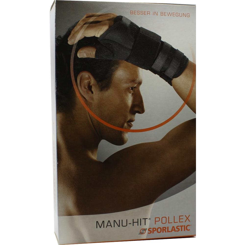MANU-HIT POLLEX Orthese links Gr.S 07640 schwarz 1 St Bandage