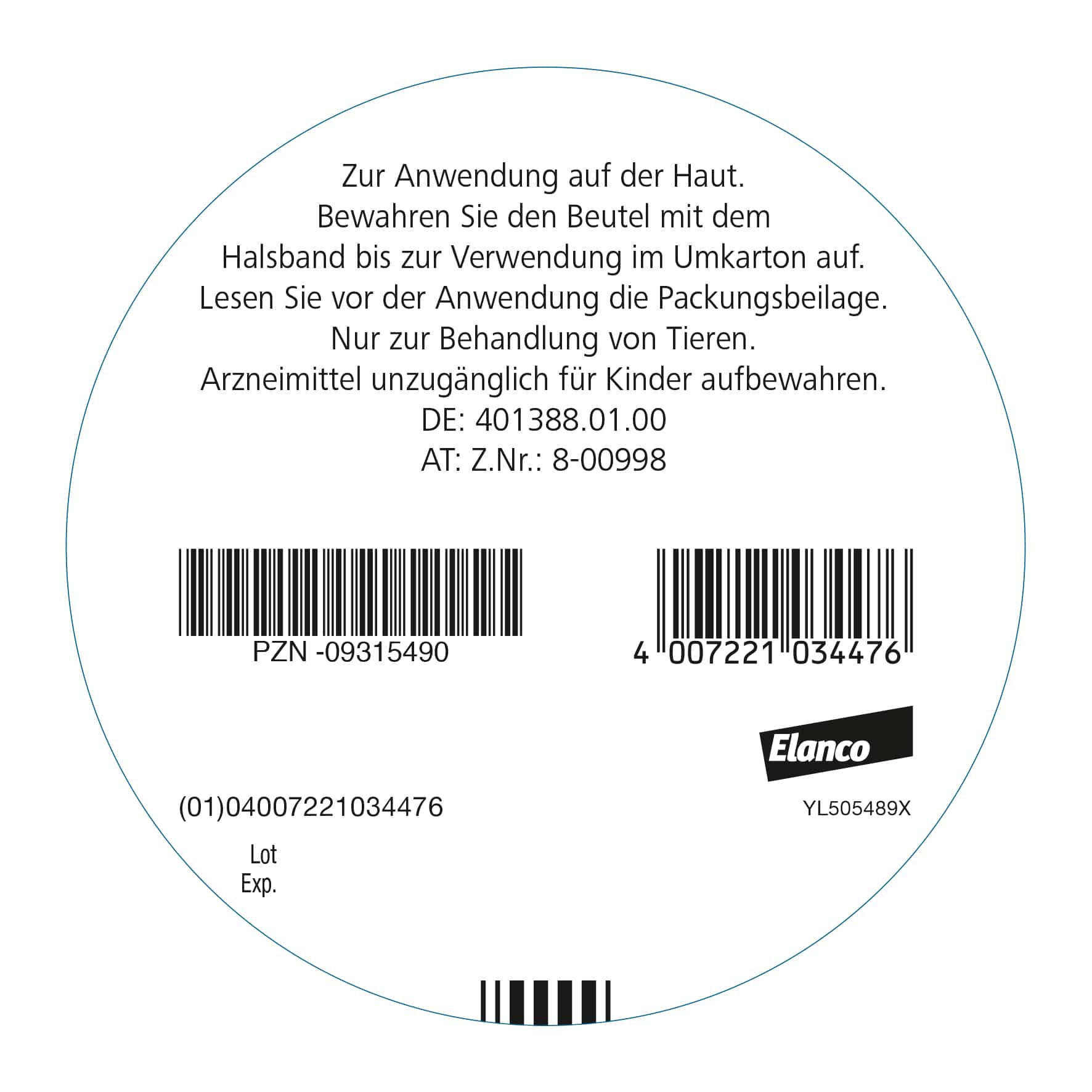 Seresto Halsband für große Hunde ab 8 kg 1 St Halsband