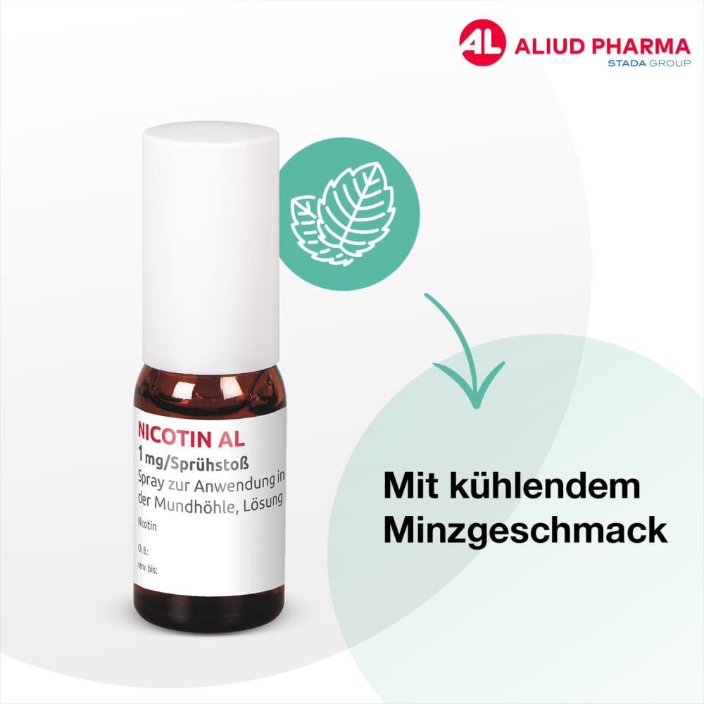 NICOTIN AL 1 mg / Sprühstoß zur Rauchentwöhnung 2 St Spray