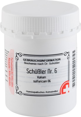 SCHÜSSLER Nr.6 Kalium sulfuricum D 6 Tabletten 1000 St Tabletten