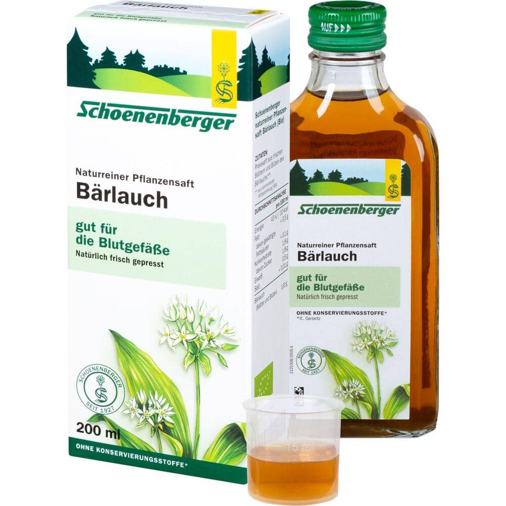 Schoenenberger Naturreiner Pflanzensaft Bärlauch 200 ml Saft