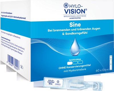 HYLO-VISION Sine 60X0.4 ml Einzeldosispipetten