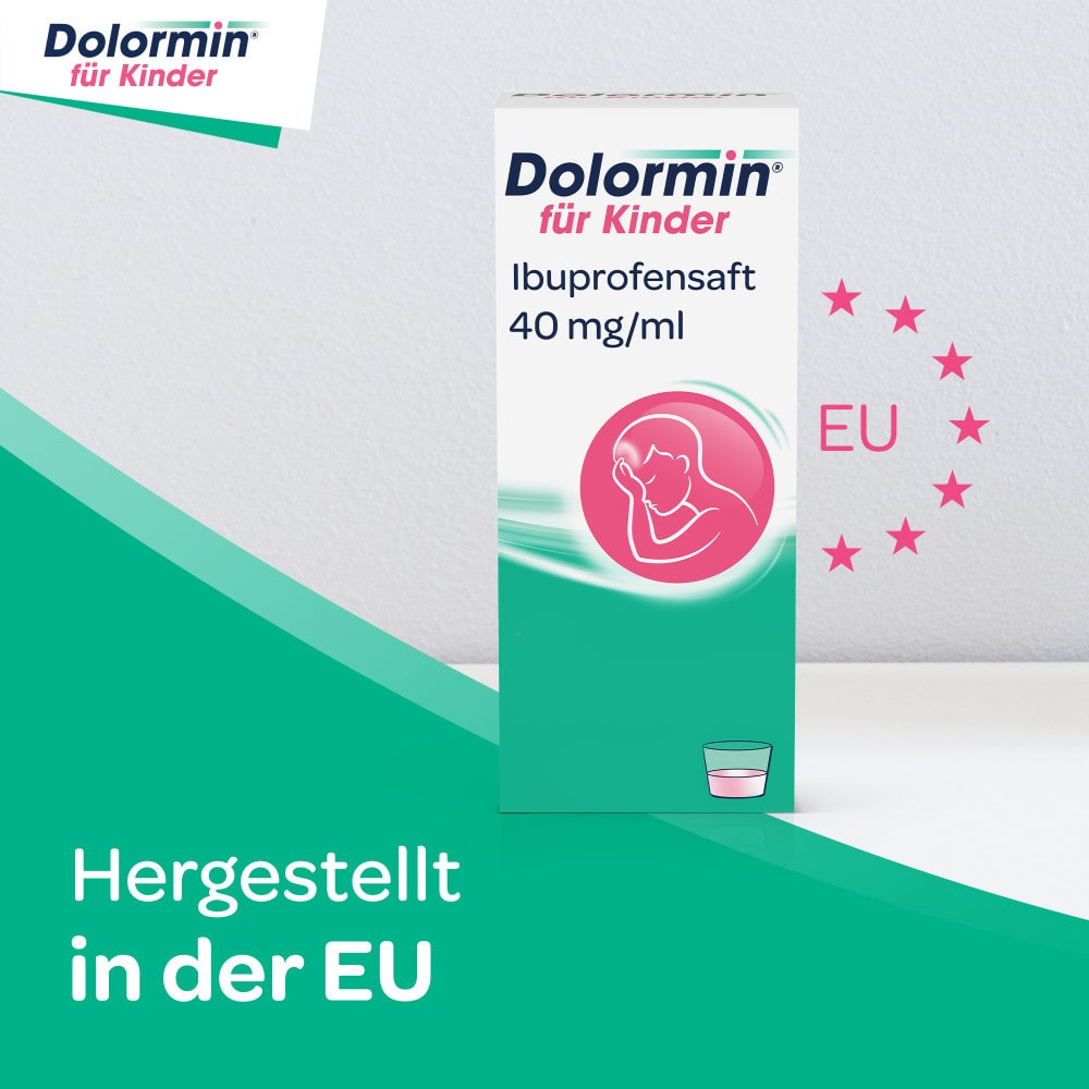 Dolormin Ibuprofensaft, 40 mg/ml für Kinder bei Schmerzen & Fieber