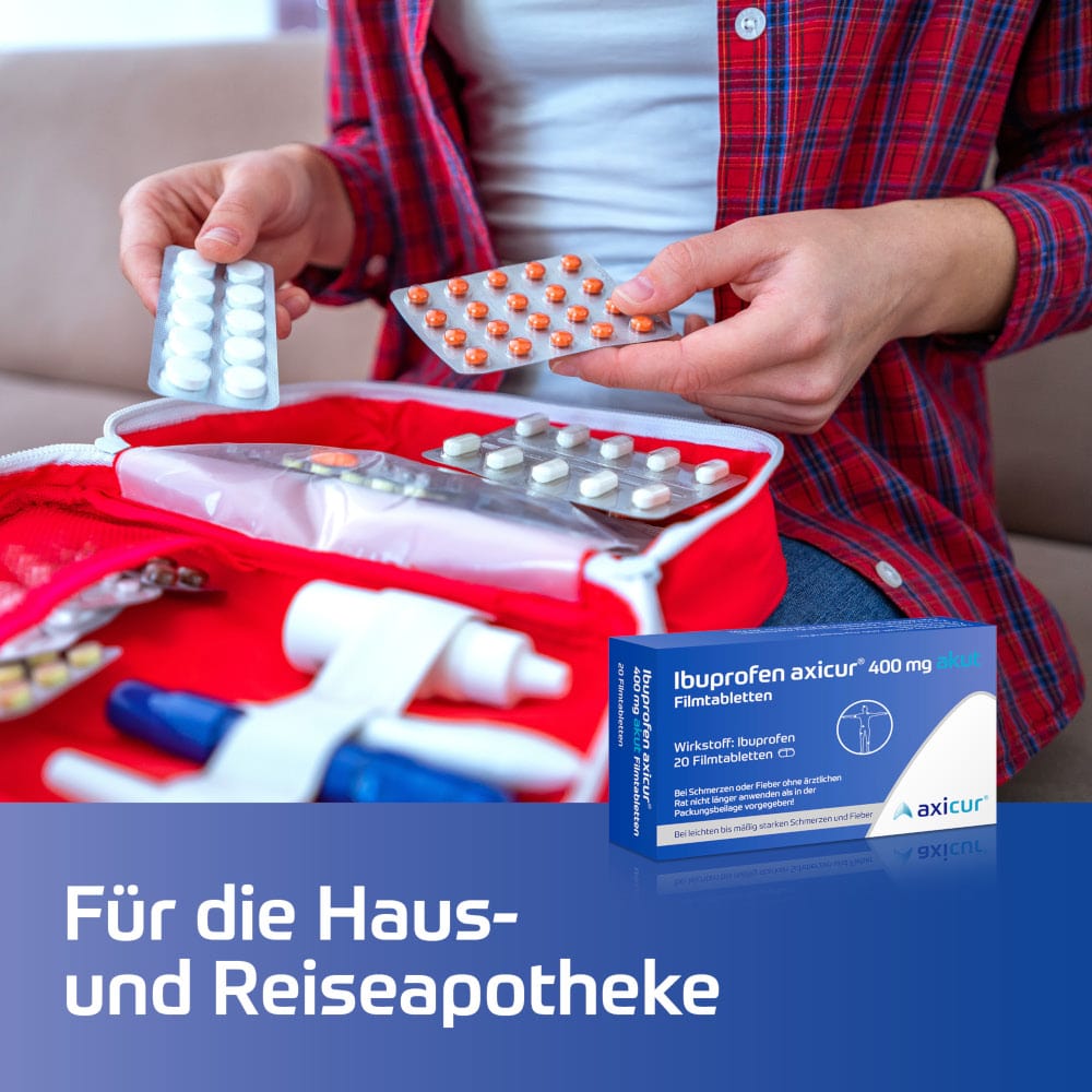 Ibuprofen axicur 400mg akut 20 St Filmtabletten