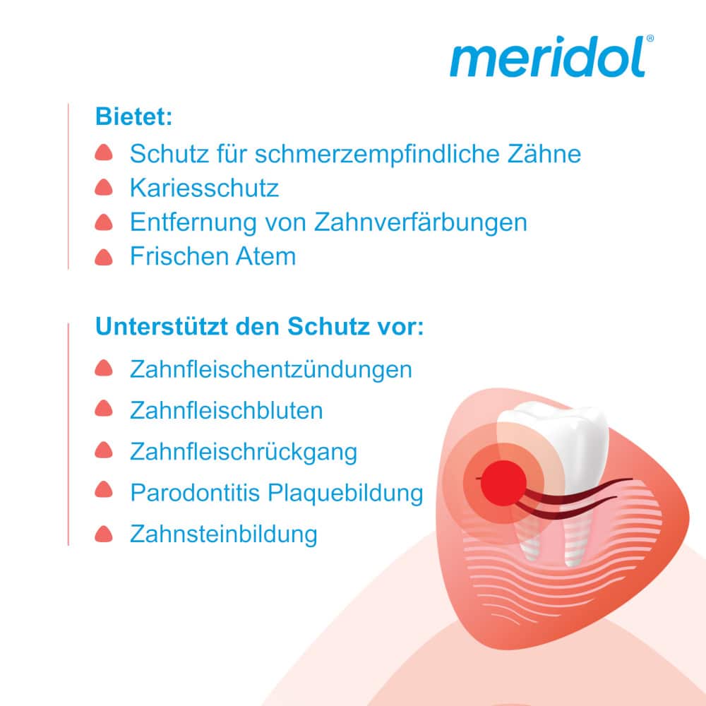 meridol Zahnpasta RUNDUMPFLEGE EMPFINDLICHES ZAHNFLEISCH & ZÄHNE 75 ml Zahnpasta