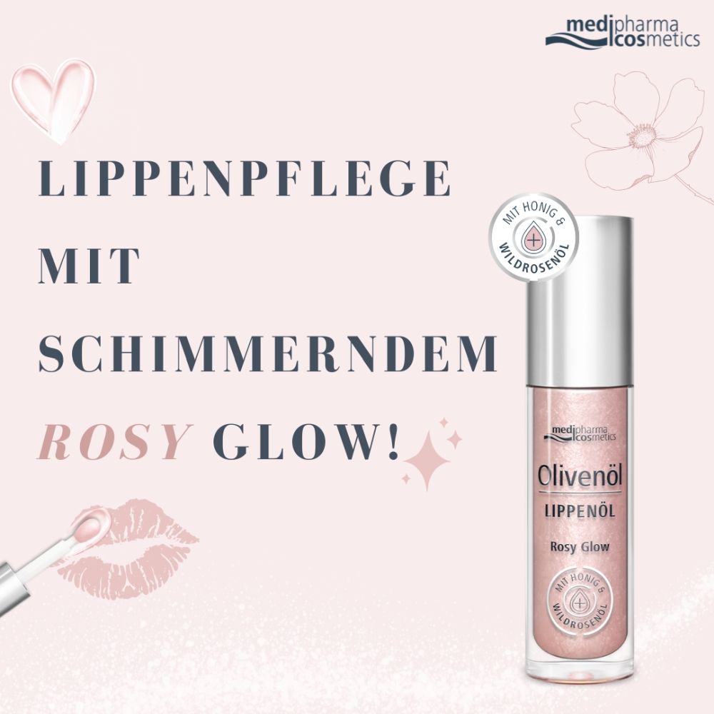 Olivenöl Lippenöl Rosy Glow 4 ml Öl