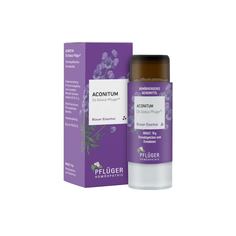 Aconitum D6 Globuli Pflüger Dosierspender 10 g Globuli