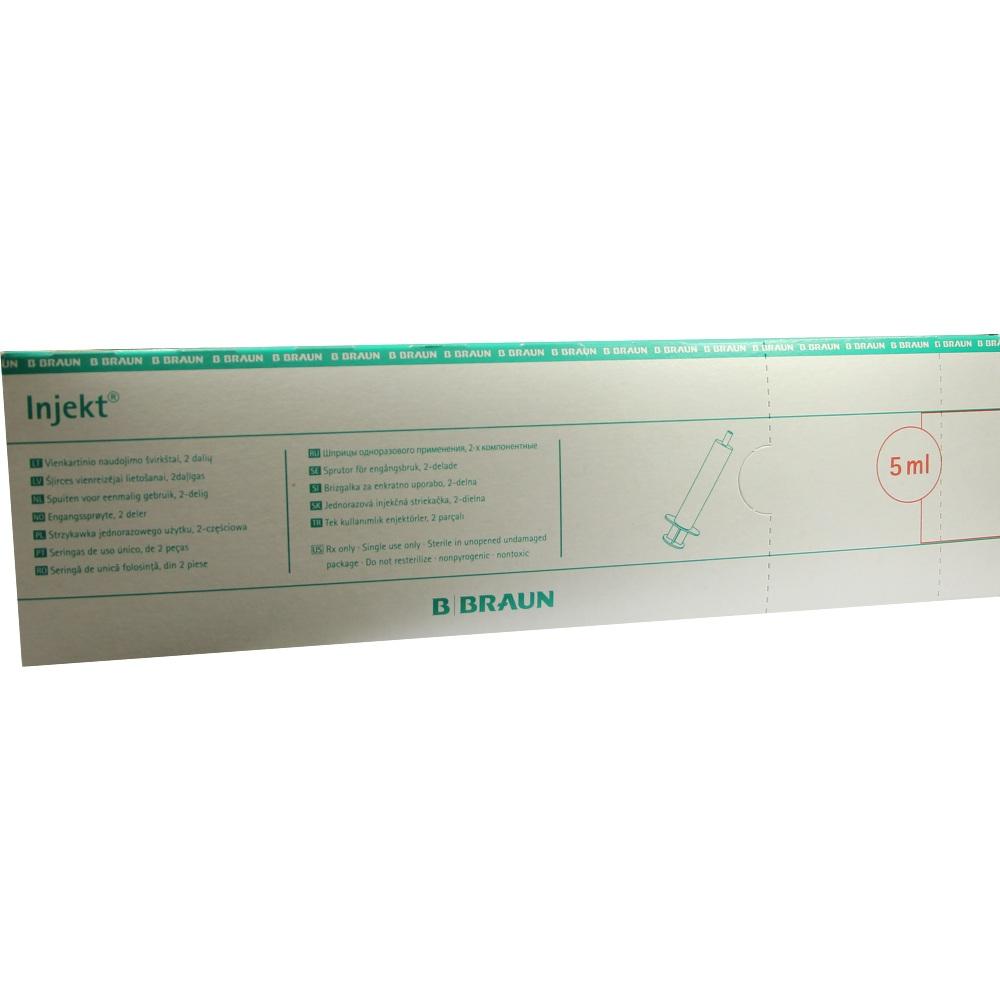 INJEKT Solo Spritze 5 ml LL zentrisch PVC-frei 100X5 ml Spritzen
