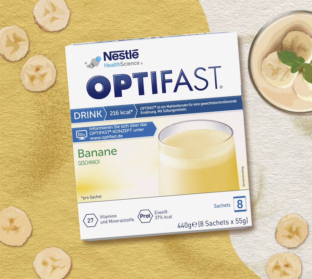 OPTIFAST DRINK Banane 8X55 g Pulver
