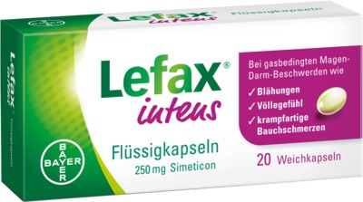 LEFAX intens 250 mg Simeticon 20 St Weichkapseln