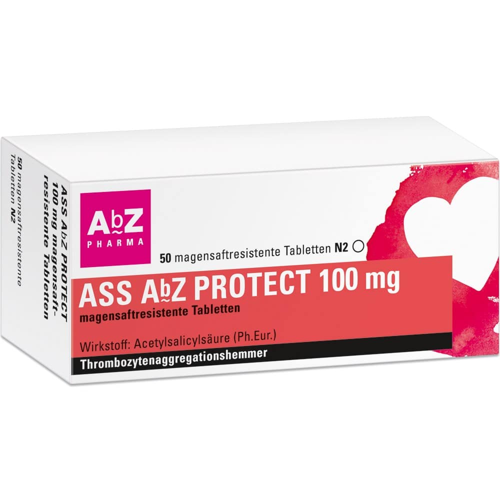 ASS AbZ PROTECT 100mg 50 St Tabletten magensaftresistent