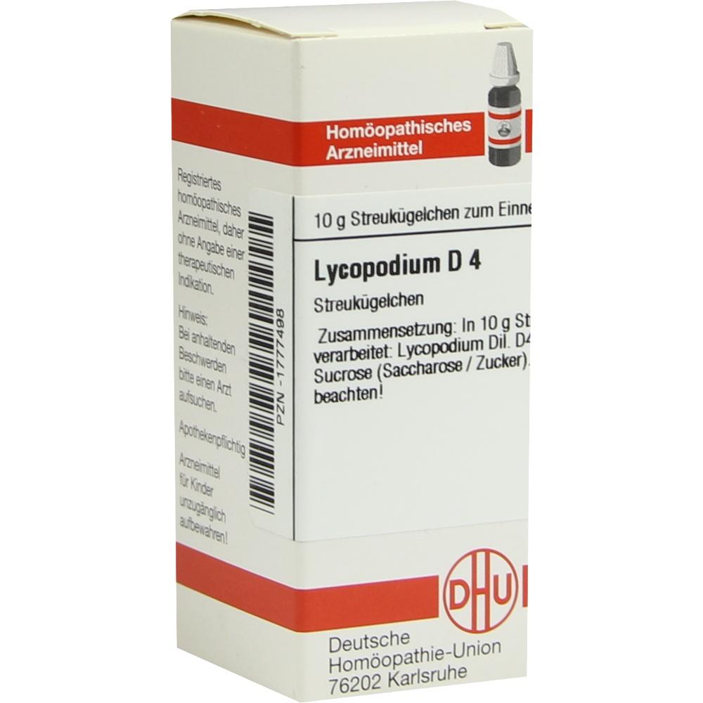 LYCOPODIUM D 4 Globuli 10 g Globuli