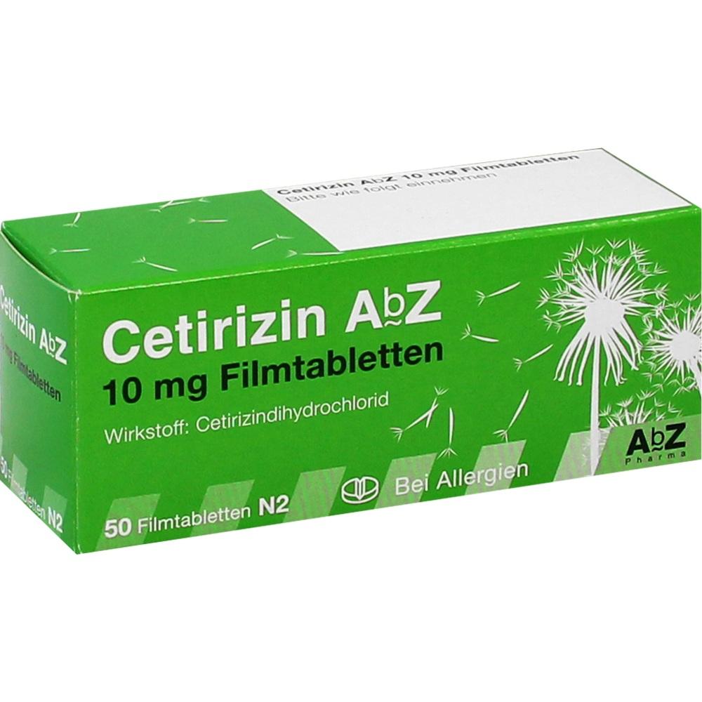 Cetirizin AbZ 10mg 50 St Filmtabletten