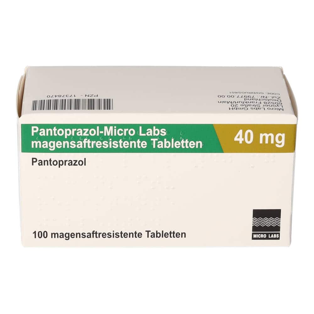 Pantoprazol-Micro Labs 40 mg 100 St Tabletten magensaftresistent