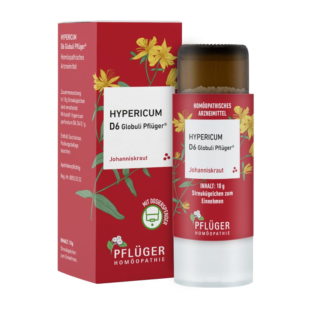 Hypericum D6 Globuli Pflüger 10 g Globuli