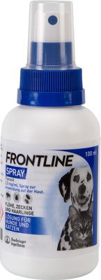FRONTLINE Spray gegen Zecken und Flöhe für Hunde und Katzen 100 ml Spray