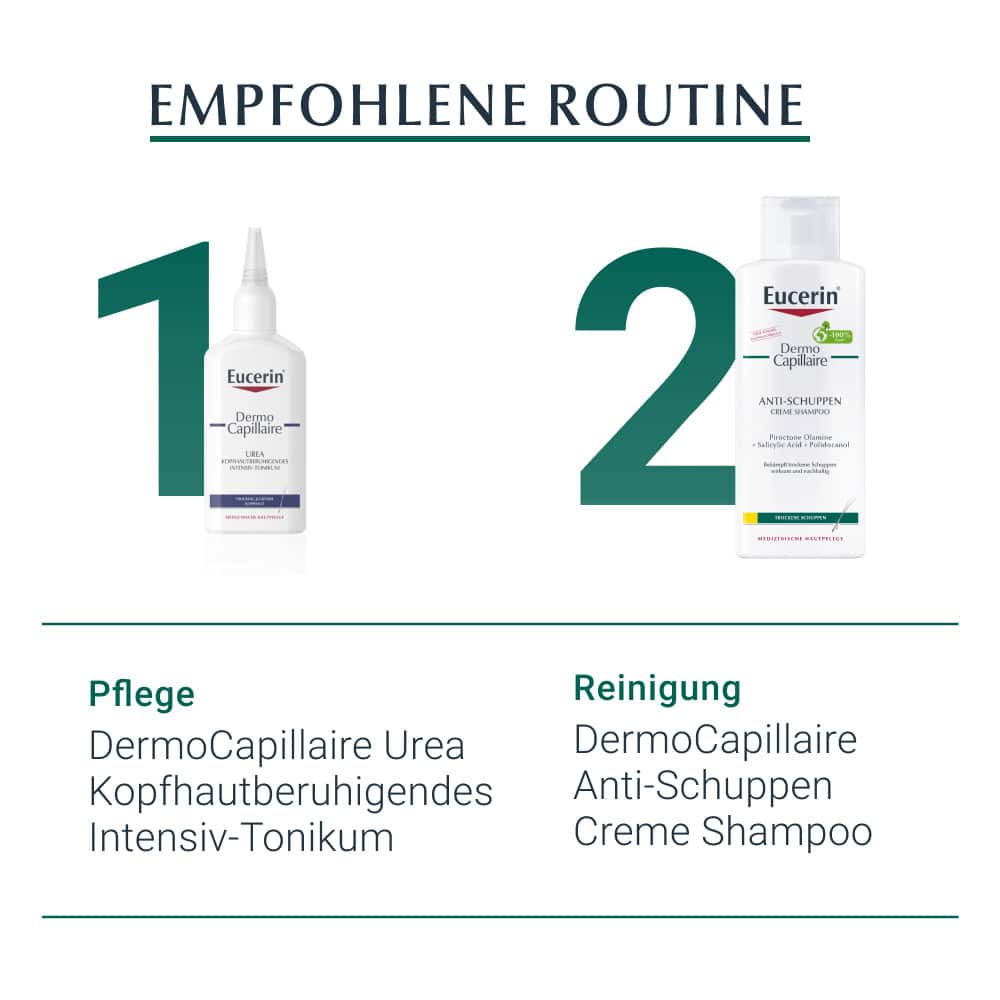 Eucerin DermoCapillaire Urea Kopfhaut beruhigendes Shampoo & Eucerin AtopiControl Dusch- und Badeöl 1 Sparset