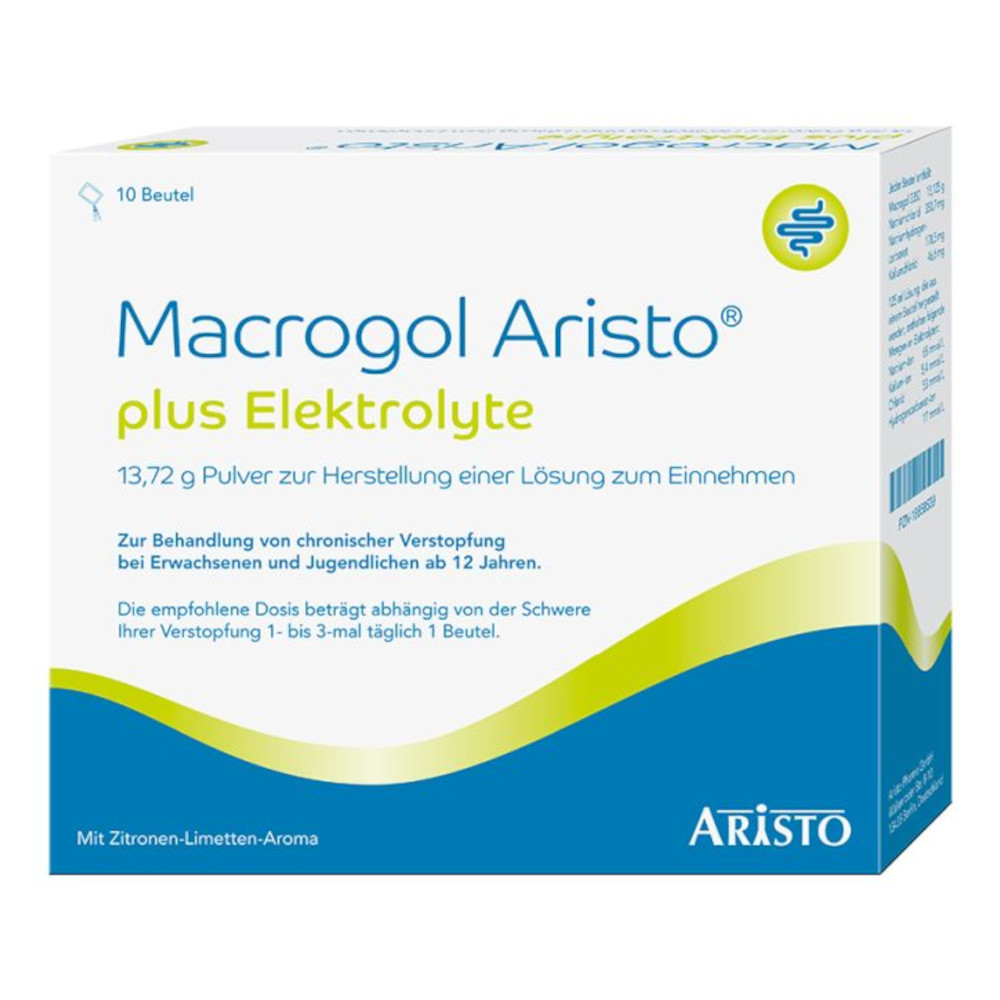 Macrogol Aristo plus Elektrolyte 10 St Pulver zur Herstellung einer Lösung zum Einnehmen