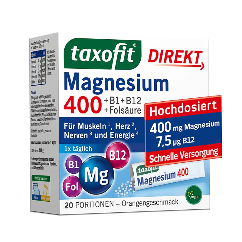 taxofit DIREKT Magnesium 400 20 St Granulat